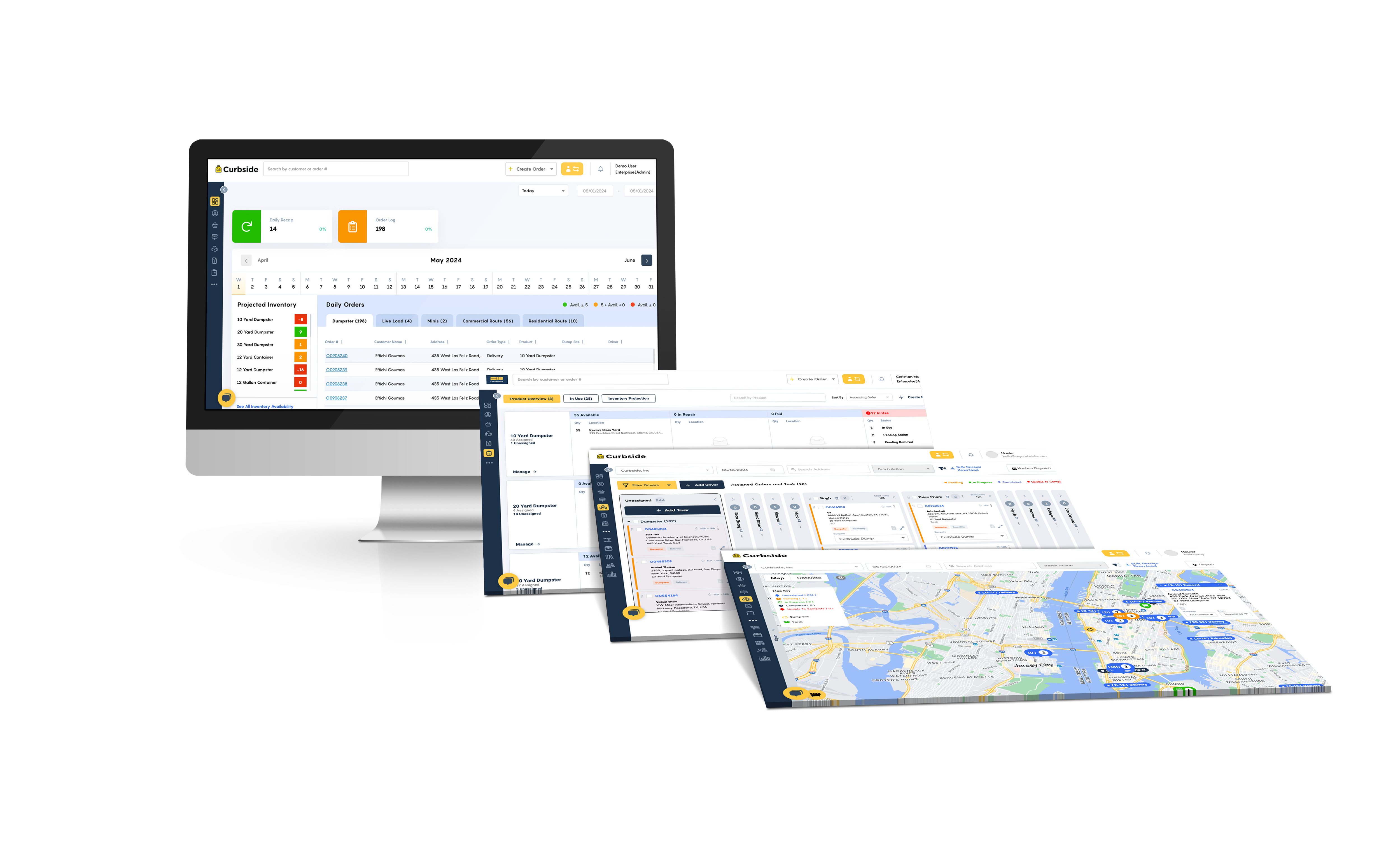 CurbWaste software platform dashboard
